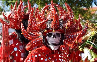 Diable rouge au carnaval de la Martinique