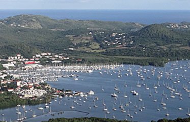 Point de vue du morne Gommier au Marin