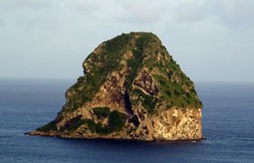 Le Rocher du Diamant en Martinique