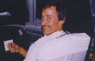 Georges Raveneau aux commandes d'un Boeing 737